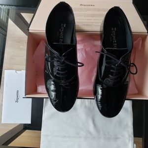 Repetto Charlotte Patent Oxfords Rubber Soles